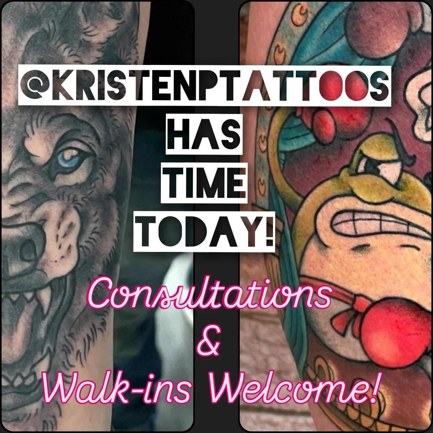 @kristenptattoos is in the shop today taking requests for appointments and walk-ins!
Stop by, call or DM Kristen, hope everyone has a great long weekend!
#walkintattoos #tattooshop #courticetattoos #claringtontattoos #durhamregion #durhamtattooartist #longweekend #tattooday