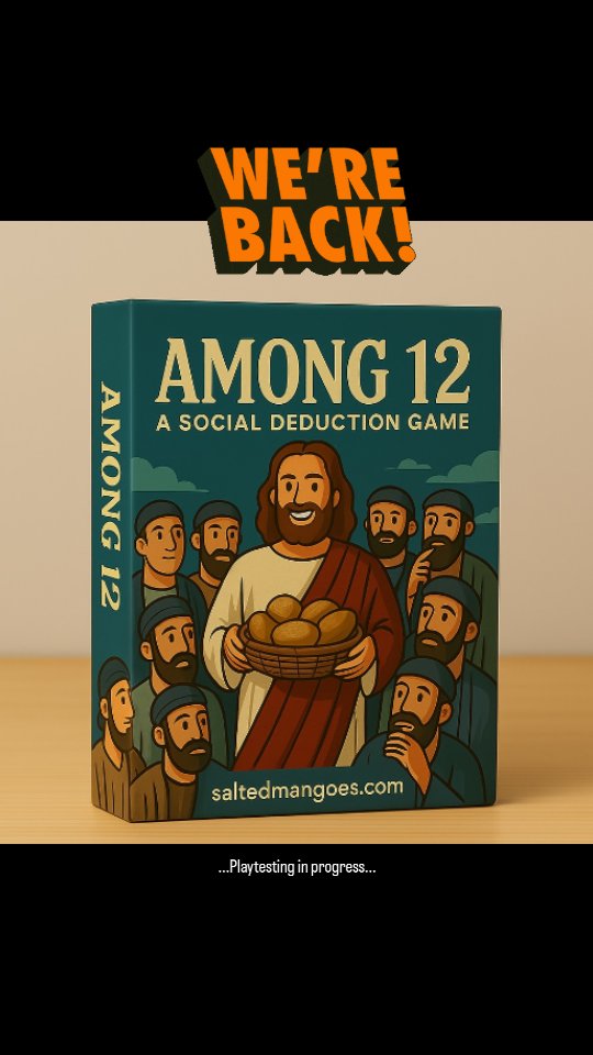 We're back.
Designing & playtesting a new game.
12 were chosen to carry the Good News far and wide. But among them… one is not what he seems. One holds a basket with poison in his heart, a Deceiver. And in the crowd, three silent observers—outsiders who watch and weigh, hoping for balance, not victory.
Who will fulfill the mission?
Who will sabotage it?
And who will walk the tightrope between light and shadow?
#gamedesigner #bible #socialdeduction #boardgames