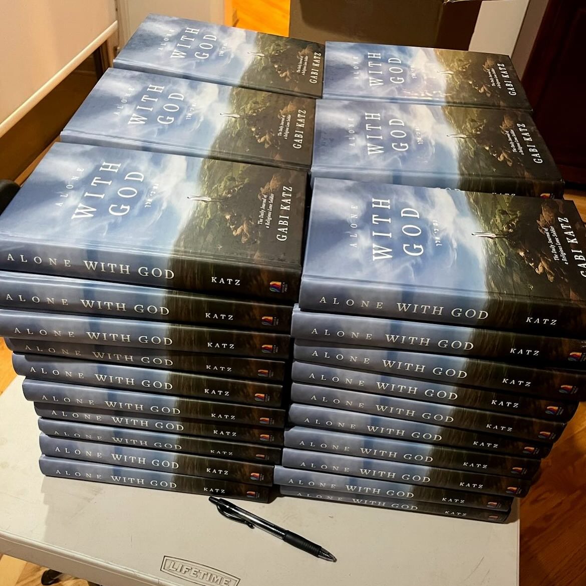 Over the past 10 months, 2000 copies have been printed. 1000+ copies have been sold already. Around 250 copies have been signed. 75 copies have been given out to Chayalim and I’ve done about 15 book talks around the world.
Don’t forget to leave a book review on the website!
Link to website: https://mosaicapress.com/product/alone-with-god/
