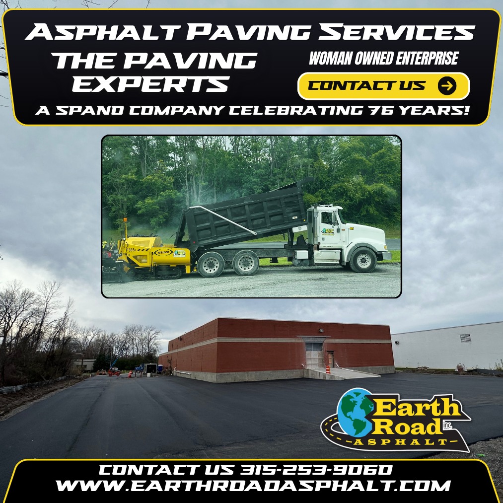 -> WE ARE THE PAVING EXPERTS
Paving isn’t just our job. It’s what we do best. At Earth Road Inc. Asphalt, we’ve spent years perfecting our craft to bring you the highest quality asphalt services.
Driveways, parking lots, roadways — we do it all with skill and care. Our experienced team uses top-grade materials and the latest techniques to ensure long-lasting results.
When you want it done right the first time, call the paving experts.
#PavingExperts #EarthRoadInc #BuiltToLast #TopQualityService #DriveWithConfidence
CONTACT US FOR YOUR QUOTE TODAY!
315-253-9060
#AsphaltPavingCentralNY #Perfection
#Paving #Milling #Sealcoating #Striping
#AmericanAsphaltWorkers #AsphaltLife #KickingAsphalt!
#AsphaltPavingCentralNY
#madeinamerica🇺🇸 #CommercialPaving #residentialpaving
#blacktop #EarthRoadAsphalt
https://bit.ly/2PwFZoN
277 North St. Bldg. A Auburn, NY 13021