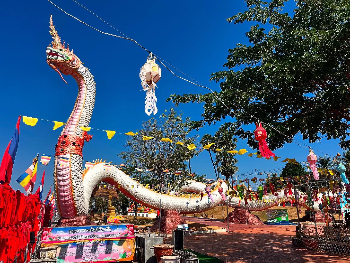 Guarding the Mekong with ancient grace — the Giant Naga of Savannakhet winds its way along the riverfront, watching over Laos. A powerful symbol of protection, faith, and beauty.
#Savannakhet#LaosAdventures#MekongViews
#GiantNaga#NagaStatue#CulturalHeritage
#SpiritualVibes#LaosTravel#HiddenGemsAsia
#RiverfrontViews#SacredSerpent#TravelLaos
#ExploreSoutheastAsia#LaosDiaries#WanderLaos