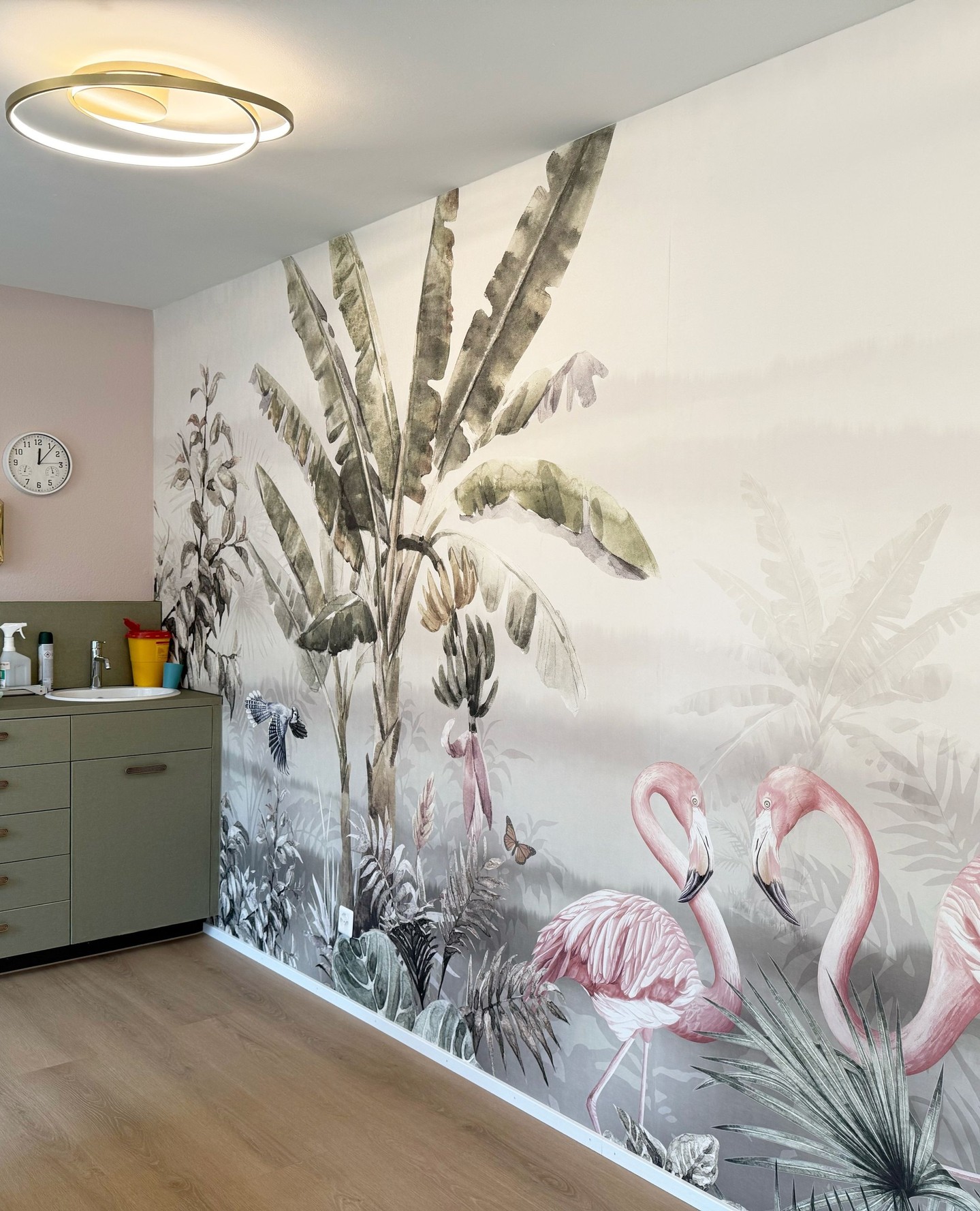 🌟 Our team completely transformed this pediatric practice - from the flooring to the ceilings, every detail has been carefully chosen to create a space that feels both playful and inviting. The theme is aligned with the practice's name "Starfish," which inspired a warm, friendly atmosphere throughout the entire space.
To make each visit a little adventure, every room has its own unique character: Turtle, Orca, Penguin, and Flamingo - each with a distinct color scheme and custom wallpaper reflecting its animal theme. These playful elements help spark joy and imagination, making the experience more comfortable and engaging for children.
From the lighting fixtures to the furniture and the door handles, every aspect was picked out with care to strike the perfect balance between a child-friendly environment and a modern, calming aesthetic. The result is a vibrant yet soothing space that welcomes families in and makes little patients feel at ease.
A space where comfort, creativity, and care come together in a joyful way.🌟