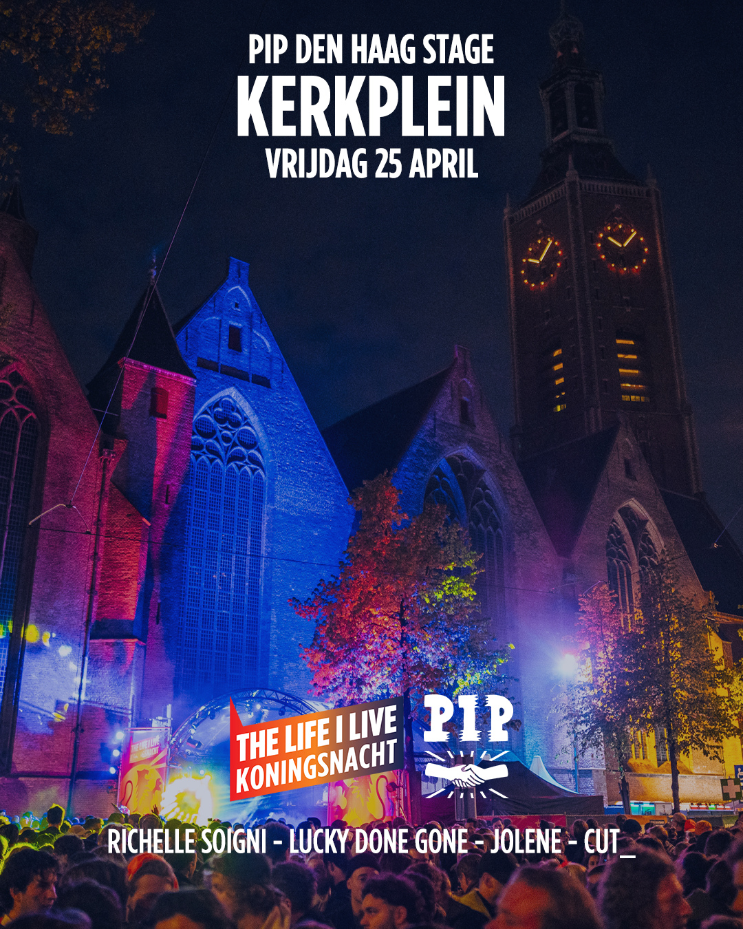 Voor de technovlinders, discobijtjes en synthkevers hebben we de handen ineen geslagen met Cultuur Bordeel PIP. Op het Kerkplein zie, hoor en ervaar je de hele avond DJ’s bewapend met alles elektronisch!
📍Kerkplein, PIP Den Haag Stage
🫰 Gratis
🎶 Vanaf 19:30
#LifeILiveFestival #DenHaag #Koningsnacht2025 #TLIL #TLIL25