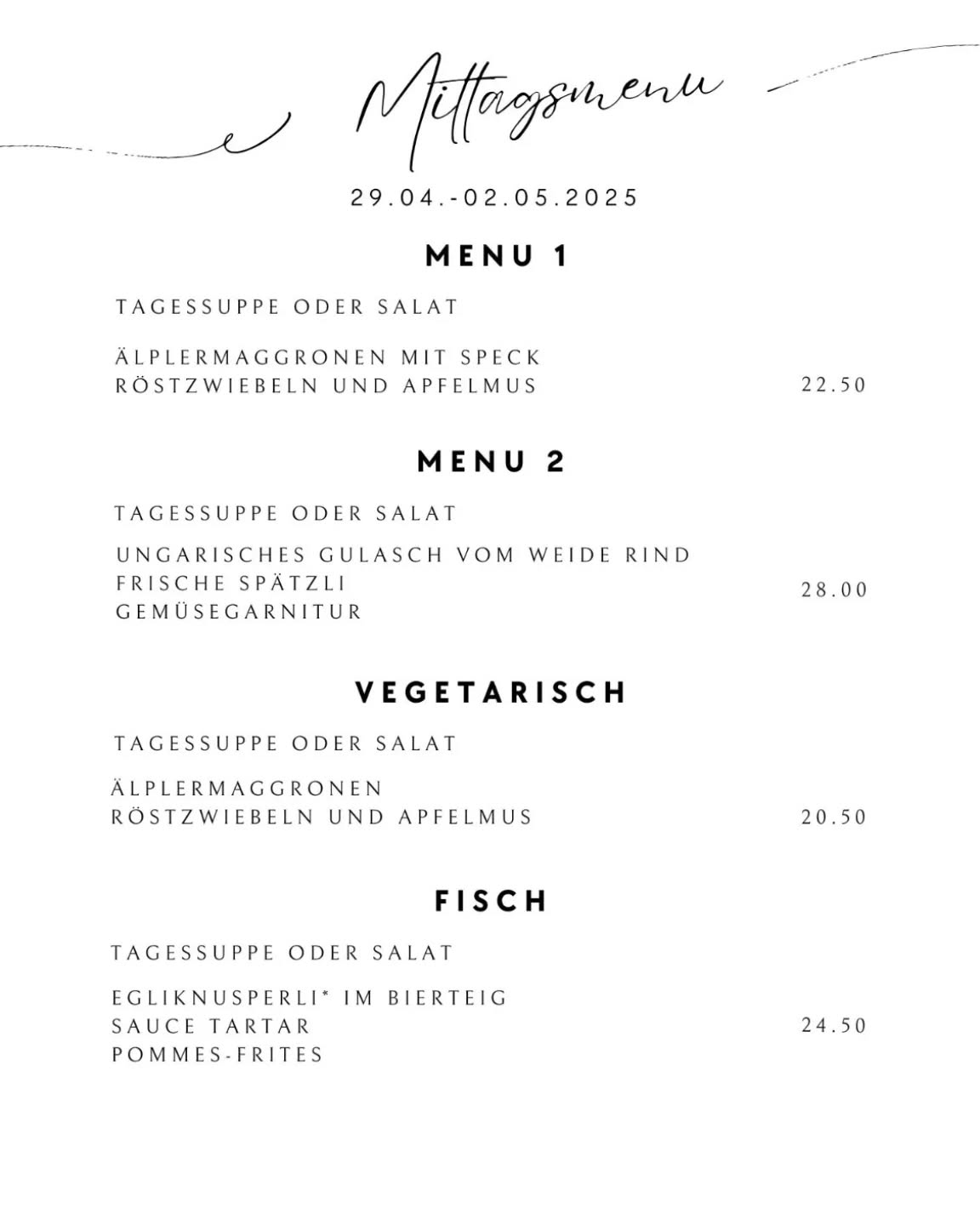 Unsere neuen Wochenmenüs! Wir freuen uns auf die sonnige und warme Woche
#zeughaus #schlemmen #schweizerküche