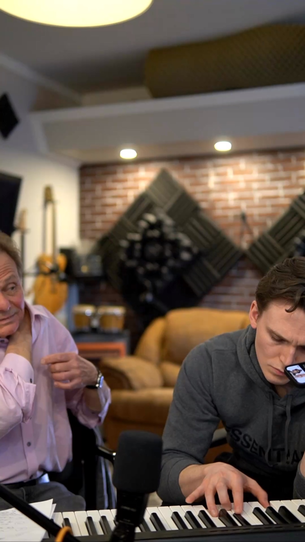 Working in the studio with @eugenelevin1