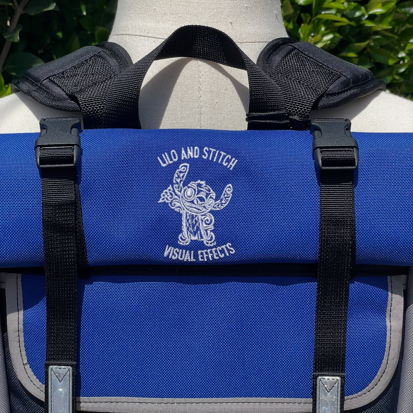 Custom embroidered backpacks for the Lilo and Stitch visual effects crew! 🌺🏝️