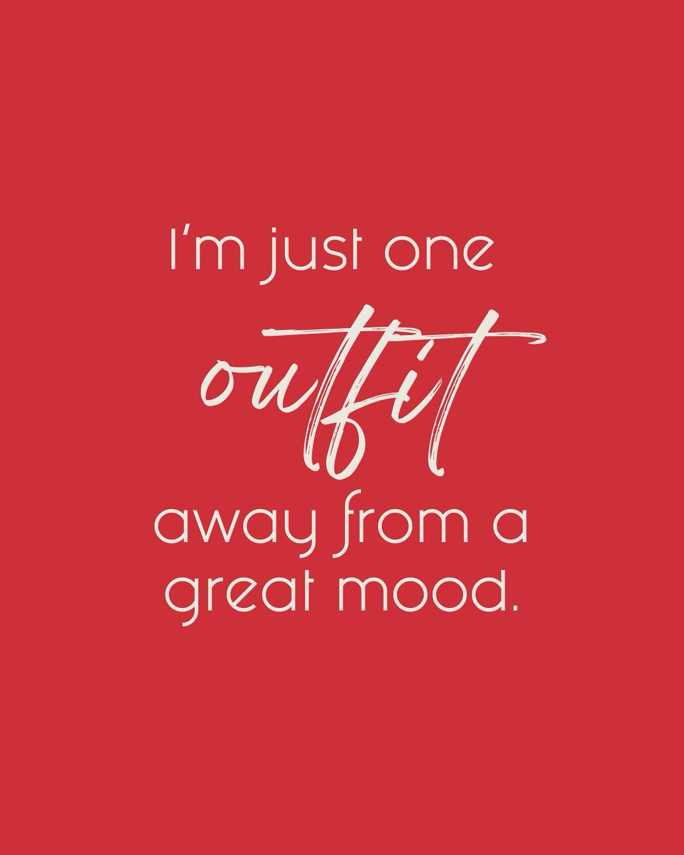 I‘m just one OUTFIT away from a great mood. 💃👗💄❤️
#dailygram #justoneoutfit #greatmood #dailymood #dailymessage #modischl