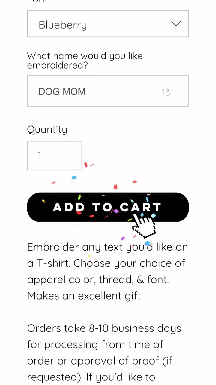 Create your own custom embroidered shirt in less than 30 seconds ⏰
.
.
.
#seattlesmallbusiness #embroideredapparel #embroiderybusiness #customembroidery #smallbusinessowner #websitelaunch #dogmomsofinstagram #designashirt #howtoplaceanorder