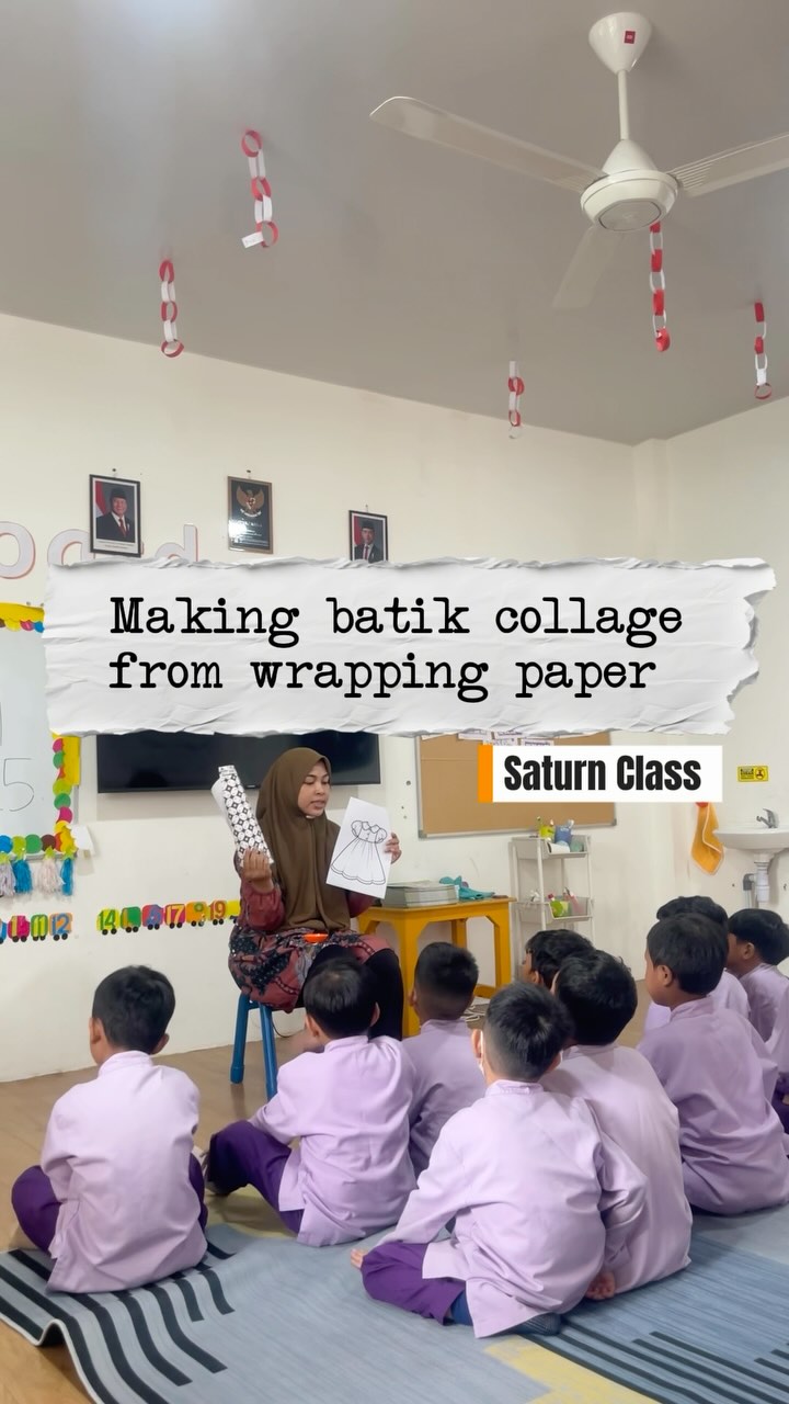 TK B membuat Seni kolase baju batik dari kertas Kado, karna Ibu Kartini dikenal sebagai pelopor emansipasi wanita di Indonesia, dan salah satu bentuk perayaan semangatnya adalah dengan menampilkan budaya lokal, seperti batik, dalam bentuk yang kreatif dan modern.
#binsaniaschoolbintaro #siswatk #sekolah #tamankanakkanak #kindergarten #binsaniaschool #bintaro #funlearningactivities #tk #creativity #bajubatik #modern #traditional