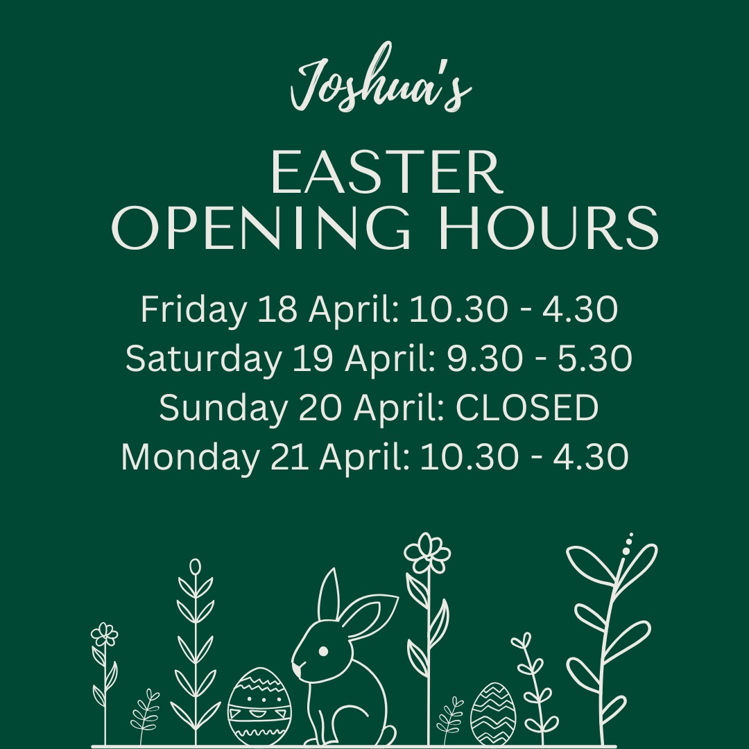 Here are our Easter opening times at Joshua's.
Pop in for your fresh produce, homemade treats, gifts, and last-minute goodies.
We hope you all have a lovely Easter weekend! 🐣🌷
#easteropeninghours #FarmShop #ShopLocal #otterystmary #easterweekend