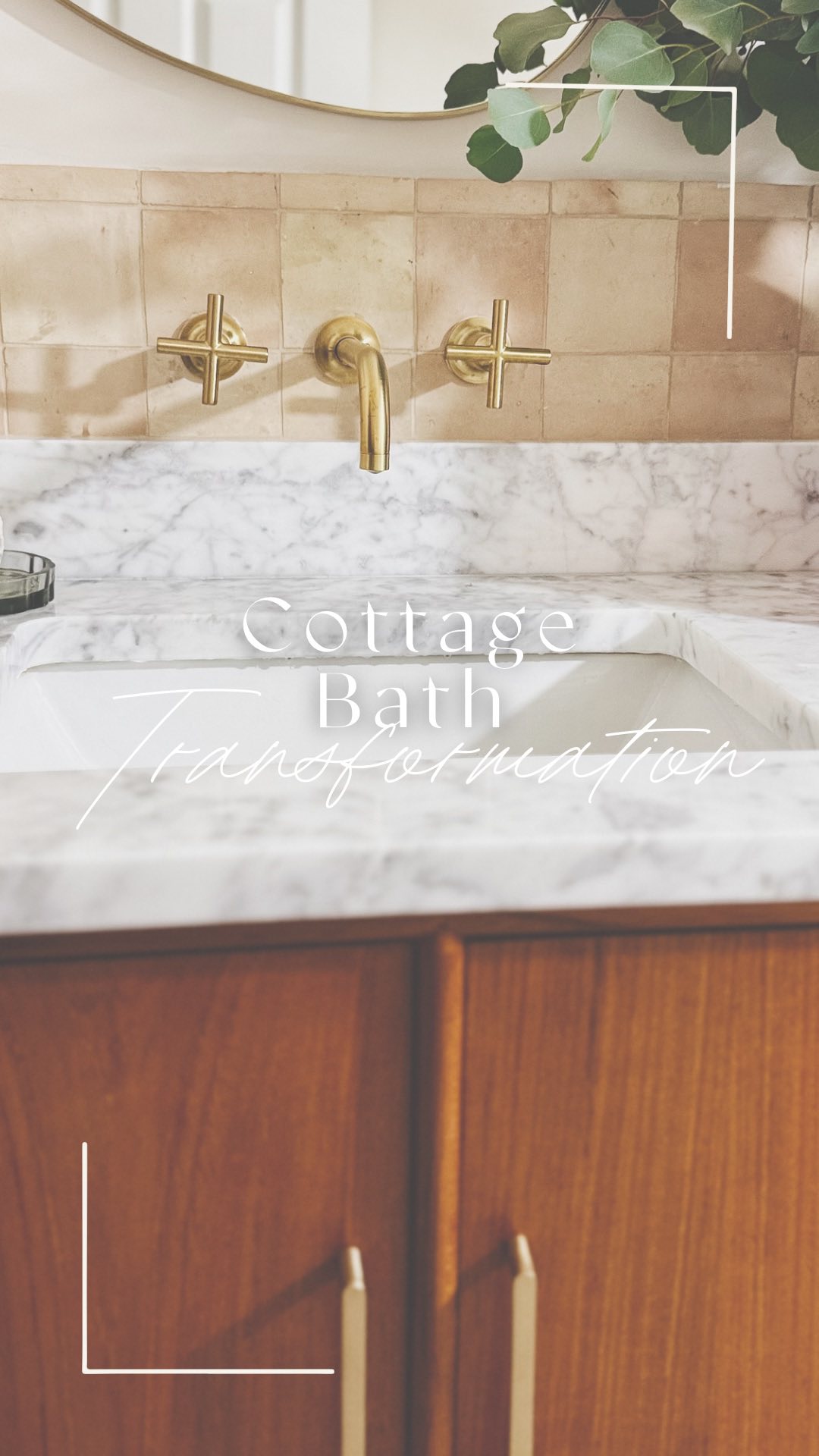 Spa-like bathrooms FTW.
Tile: @ceramictilecenter
Agora Los Angeles zellige in natural unglazed | @carmelstoneimports Biarritz sandstone beige | @arizonatile Shibusa crema
Vanity: @signaturehw Novak teak vanity
Mirror: @ethnikliving Brassy gold organik mirror
Lighting: @rejuvenation Wren double scone + Oswego Semi-flush, aged brass
Walls: @portolapaints Mariposa white roman clay
Fixtures: @kohler Purist, vibrante brushed modern brass