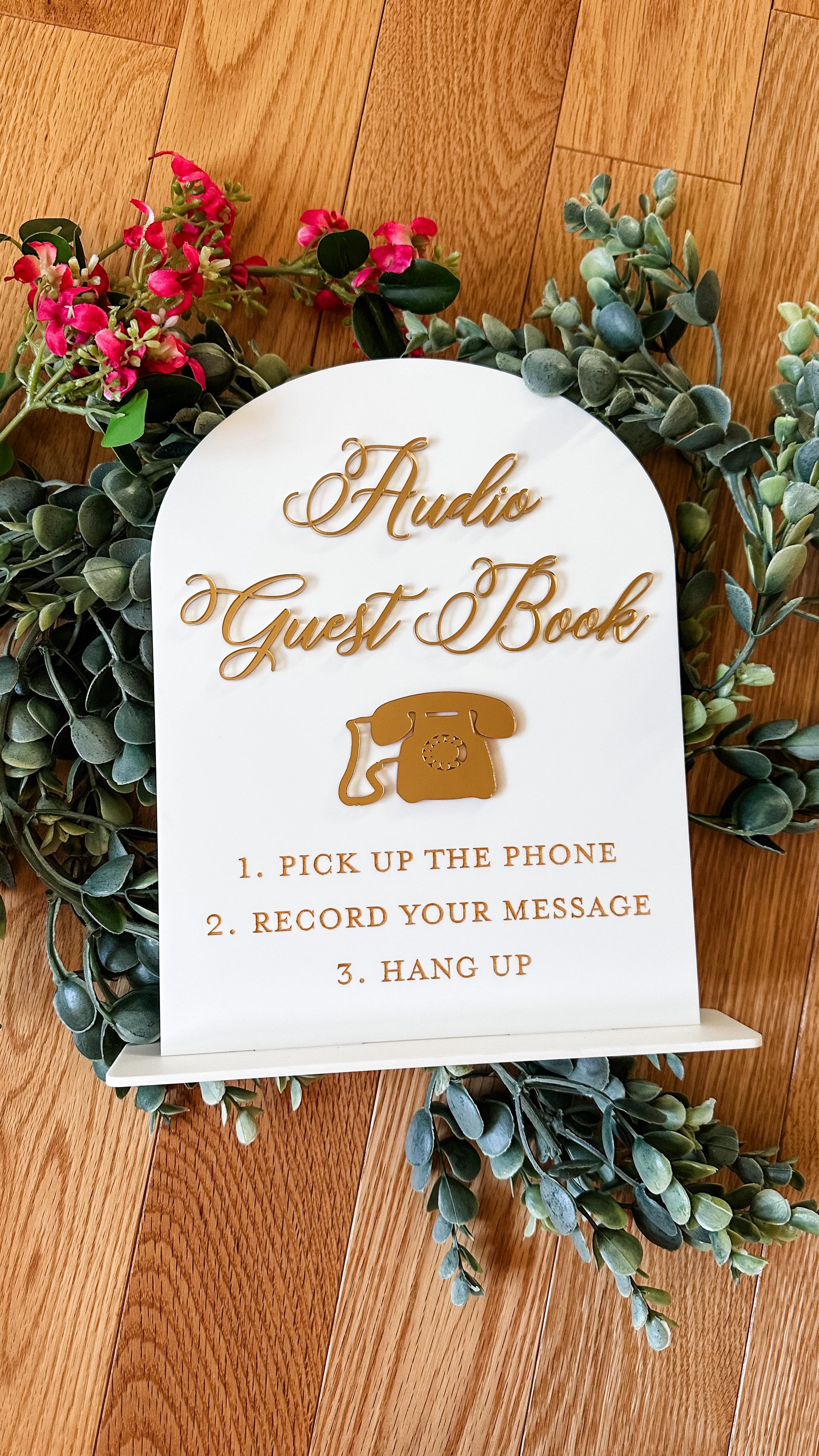 If I were to redo my 2013 wedding today, one of the things I’d include is an audio guestbook! If you had one, did you love it?!☎️
#lasercutting #laserengraving #laserengraved #thundernova #wedding #weddingdecor #weddinginspo #acrylic #audioguestbook #guestbook #eventdecor #designhousebybrittany