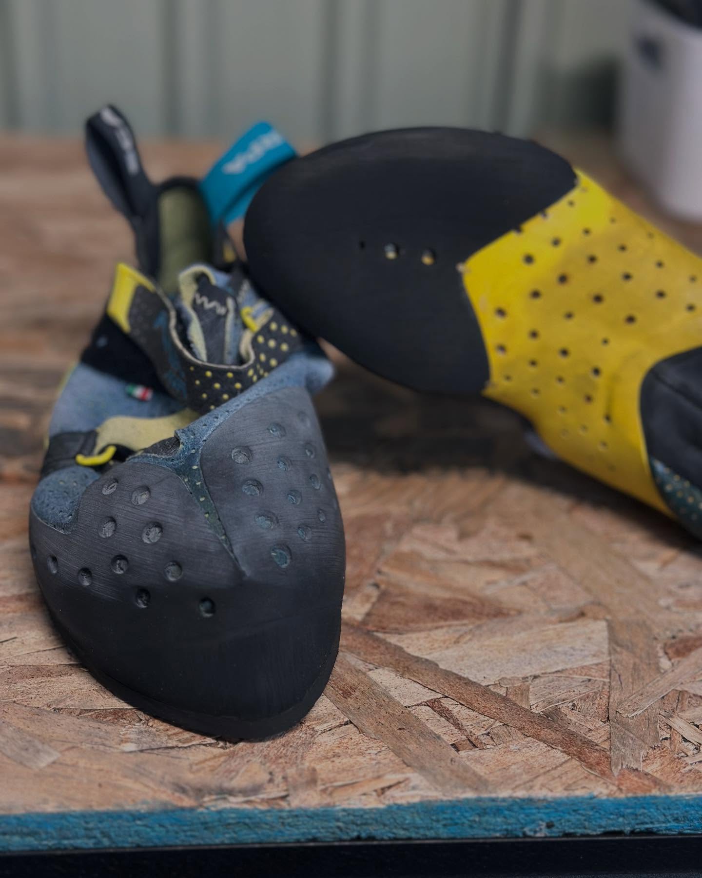 Fresh new rands & split sole replacement! ✨ #GoodAsNew #climbingresolesaustralia #reducereuserecycle