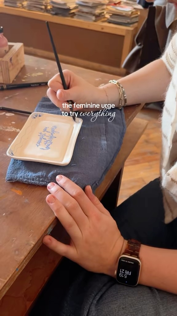 In a perpetual state of starting a new hobby! 🧵🧶🎨🖌️👩🏼🍳⚒️
#femineurge #crafting #diyproject #hobby #hobbies #LearnOnTikTok #fyp #feminineenergy #DIY #nyc #painting #SmallBusiness #cooking #cocktails #pottery #needlpoint #calligraphy #baking