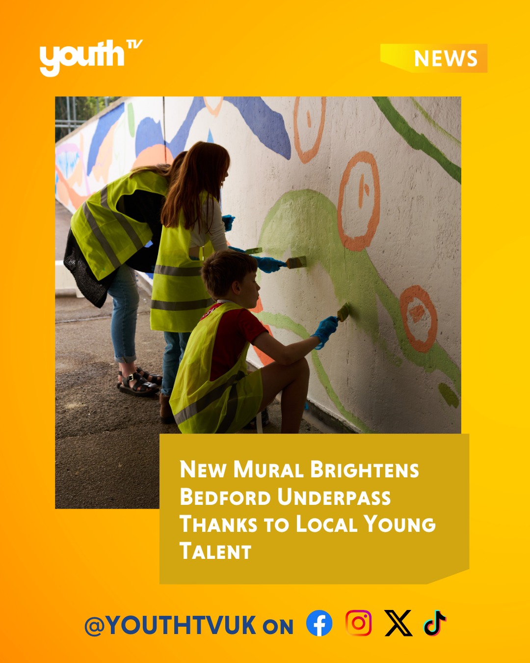🌟 Community Creativity in Action! 🌟
We’re thrilled to share an inspiring project that’s transformed Bedford’s underpass between the Embankment and Aspects Leisure Park!
Young people from the Bedford community joined forces with talented local artists Sarah Harrison and Paige Denham to create a vibrant mural that radiates positivity and hope. This incredible initiative, led by Bedford Creative Arts and supported by Bedford Borough Council and the Youth Offending Service, showcases the power of art to brighten public spaces and bring people together. 🎨✨
💬 Don’t miss the full story behind this amazing collaboration, visit our news page via the link in bio.
📍 Check it out in person if you’re in the area – guaranteed to make your day brighter! 🌈
#CommunityArt #BedfordCreativeArts #TransformingSpaces #YouthEngagement #MuralArt #LocalArtists #Bedford
