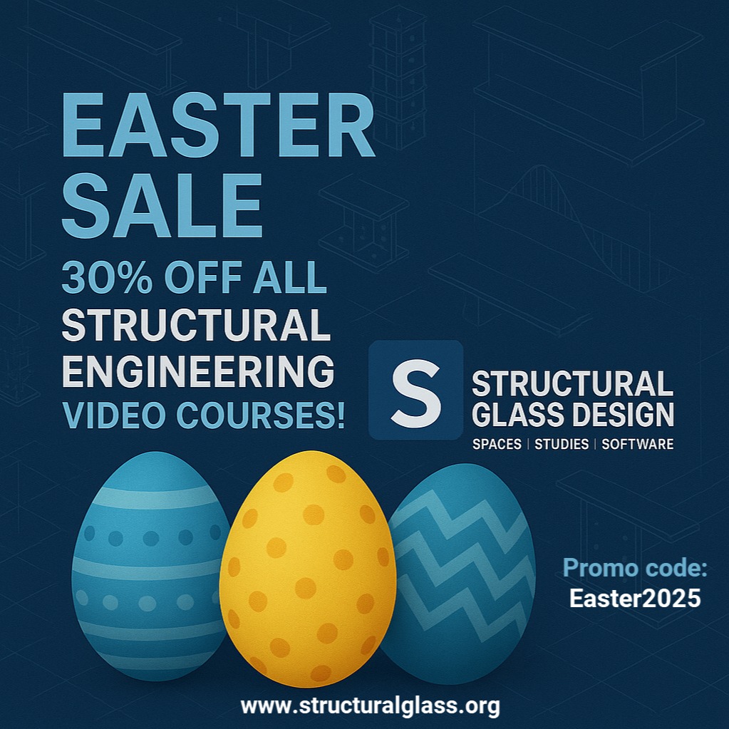🎯 Easter Offer – 30% OFF All Structural Engineering Video Courses 🧠📊
Take your engineering expertise to the next level with our specialized video courses focused on real-world structural design and analysis.
✔️ Learn advanced workflows in BIM
✔️ Master modelling and detailing with ALLPLAN
✔️ Perform structural analysis and design using SCIA Engineer
✔️ Stay current with Eurocodes and best practices
Use promo code Easter2025 at checkout to get 30% off – available for a limited time only!
Whether you're working on reinforced concrete, steel structures, or integrated BIM workflows, our courses are built to support your technical growth and practical application.
🔗 https://www.structuralglass.org/tutorials
📅 Learn on your own schedule, from any device
#StructuralEngineering #BIM #SCIAEngineer #ALLPLAN #CivilEngineering #StructuralDesign #EngineeringCourses #Eurocode #OnlineLearning #EasterOffer