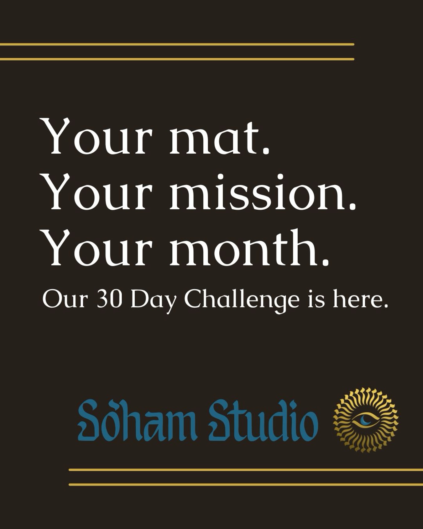 🌙 The So’ham 30-Day Challenge Is Here!
May 1 – May 31
This is your invitation to move with intention, build consistency, and connect with your body, breath, and community.
How It Works:
🧘 Attend 15 or 30 classes in May (in-person or online!)
📍 Track your progress on our in-studio Challenge Chart
✨ Soma Sessions with Dr. Jivasu count too!
🎁 Hit your goal = win prizes + feel amazing
✅ Already have a pass? Just pay the $22 Challenge Fee to join.
🌟 Not a member yet? Sign up for just $133 and we’ll credit $20 toward your first monthly unlimited membership after the challenge!
What You Could Win:
🧘♀️ Yoga apparel
🧘 Yoga props
🛍️ Retail credits
🎉 Entry into our MEGA prize draw (unlimited passes, digital goodies & more!)
🌈 Access to exclusive classes + workshops just for challenge participants!
Why We’re Doing This:
Because transformation isn’t a one-class thing — it’s about showing up.
We’re not striving for perfect. We’re here to feel, move, and grow — together.
Let’s make May magical. ✨
Sign up at the front desk or online now!
#SohamStudio #SohamChallenge #30DayChallenge #SpringIntoYoga #YogaCommunity #HamiltonYoga #SoHam MovementMatters #YogaMotivation #SomaSessions #MindBodySoul #SoHamChallenge2025