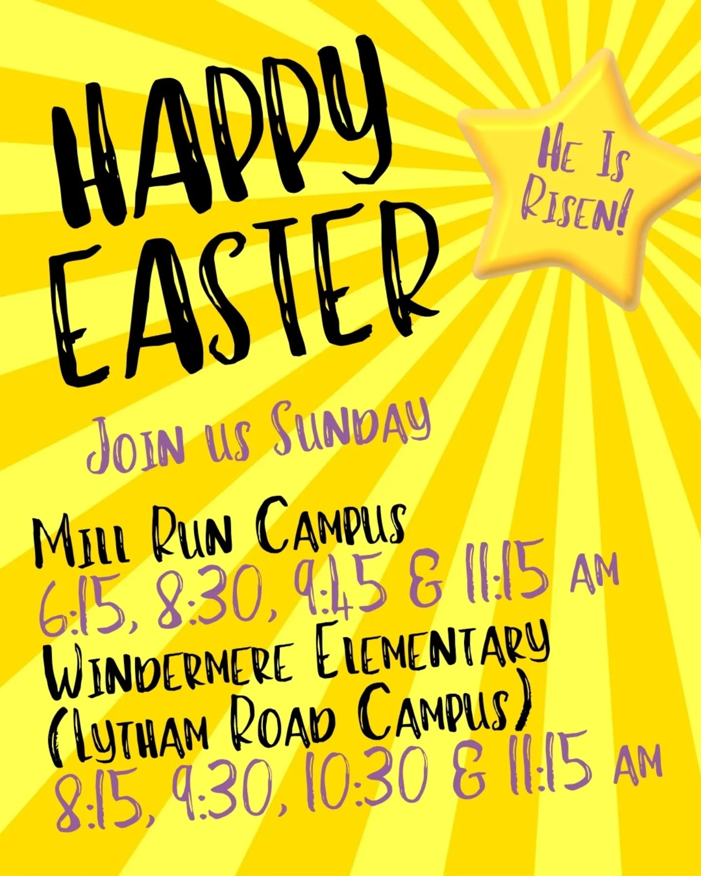 Join us tomorrow for Easter at UALC!
NO HSM Sunday Night this week.
Next week (4/27) is 8th Grade night at HSM. We can't wait to meet next year's freshmen!