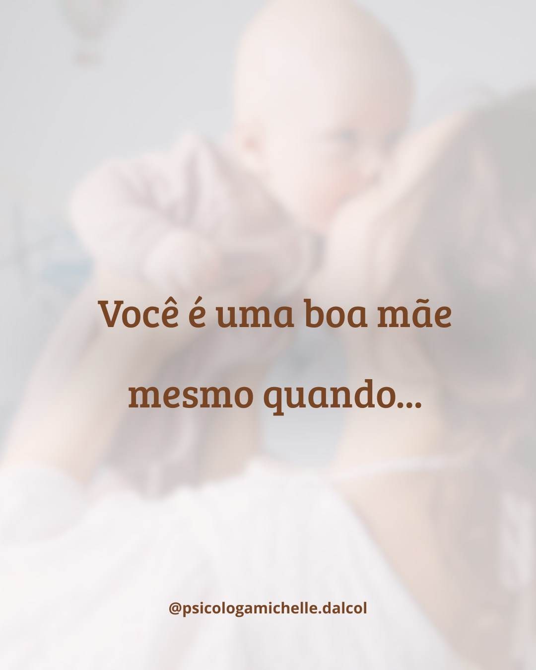 Ser mãe não é sobre perfeição — é sobre presença, entrega e amor, mesmo nos dias difíceis.
Essa mensagem é pra você, que carrega culpas silenciosas, que chora escondido, que tenta acertar mesmo sem saber se está no caminho certo. 💔🫶
Você é uma boa mãe mesmo quando sente tudo isso.
🌸 Permita-se ser humana.
🌿 Sua dor também importa.
👂 E ela merece ser escutada com respeito.
Marque uma mãe que precisa ouvir isso hoje. ⬇️⬇️
.
.
.
#maternidadereal #maereal #acolhimentomaterno #psicologiamaterna #culpamaterna #saudementalmaterna #psicologamichelledalcol