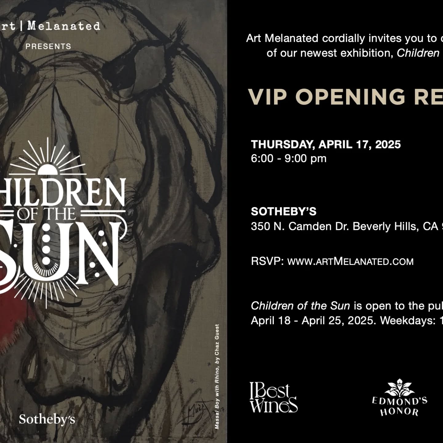 Children of the Sun' promises to be a visual odessy into the minds of fourteen visionary artists renowned for the depth and profundity of their visual work.
The sun is the source of all life, but it is also a powerful symbol of truth. The truth can sometimes be cleverly denied, but we should never lose sight of the fact that the sun enlightens in such a manner where nothing remains hidden forever. The life force of the sun is undeniable, and therefore is a glimpse into what we call eternity. Art, water, and the sun share the same spirit.
We look forward to being blessed with your presence. One Love!