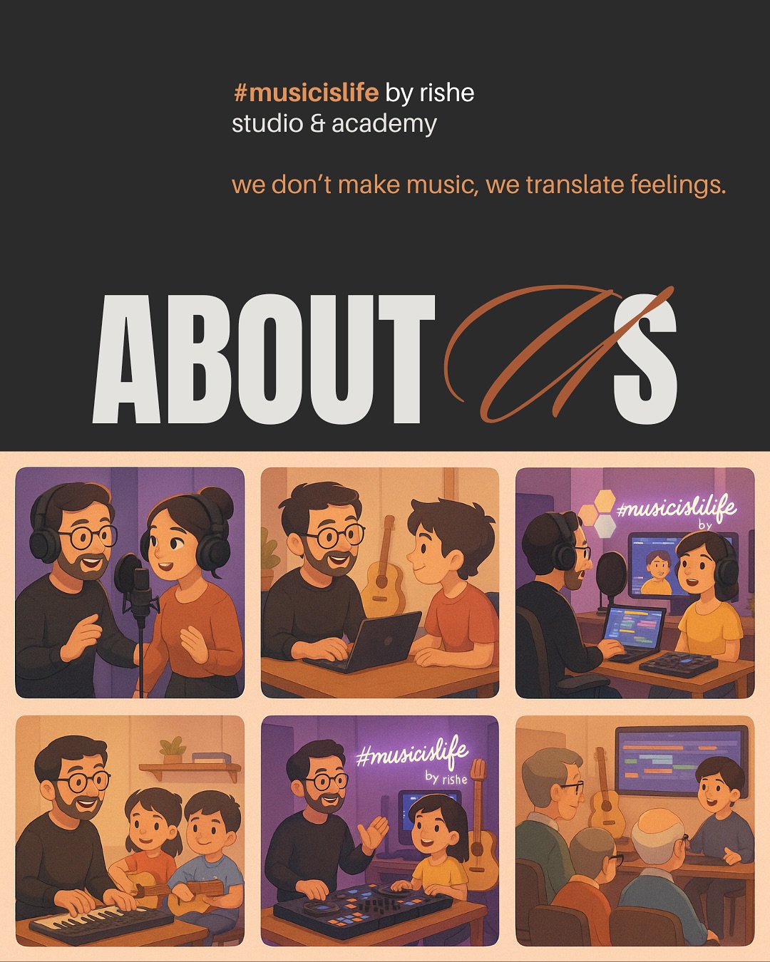 Somewhere within you, there’s a sound the world needs to hear.
At #musicislife, we don’t just teach music, we help you discover yourself through it.
Your rhythm. Your voice. Your journey.
Swipe through to feel what we’re all about and when you’re ready, we’ll be here to walk the path with you.
#musicislife #CreateFromWithin #SoundYourSoul #MusicWithMeaning #PuneMusicAcademy #MusicThatHeals #FollowYourFrequency #MusicProductionIndia #VocalCoaching #DJCourse #GuitarLessons