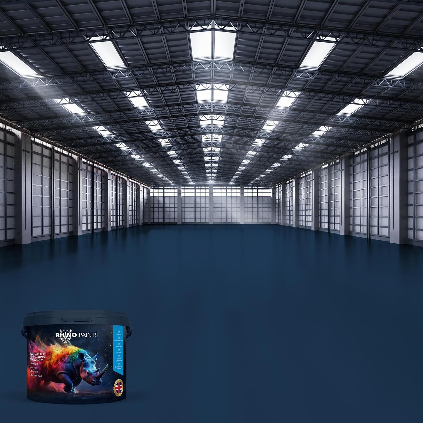 Quick Set Multi Surface Industrial Coatings. #floorpaint #concretepaint #industrialpaints #factoryfloor #carshowroom #homegarage