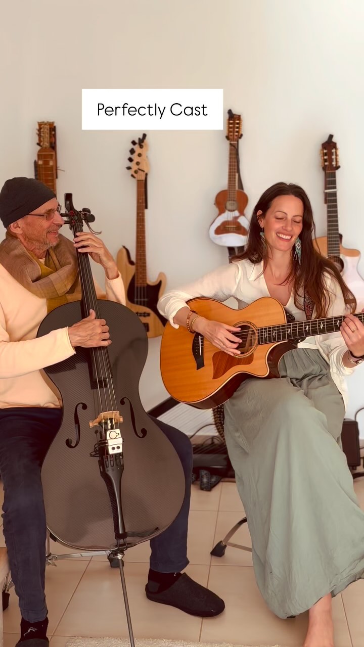 Enjoying the joyful groove of bass on cello! On my old song and friend “Perfectly Cast”
with @kalyanmitto 😀❤️
#acousticsong
#cellolove
#cellogroove