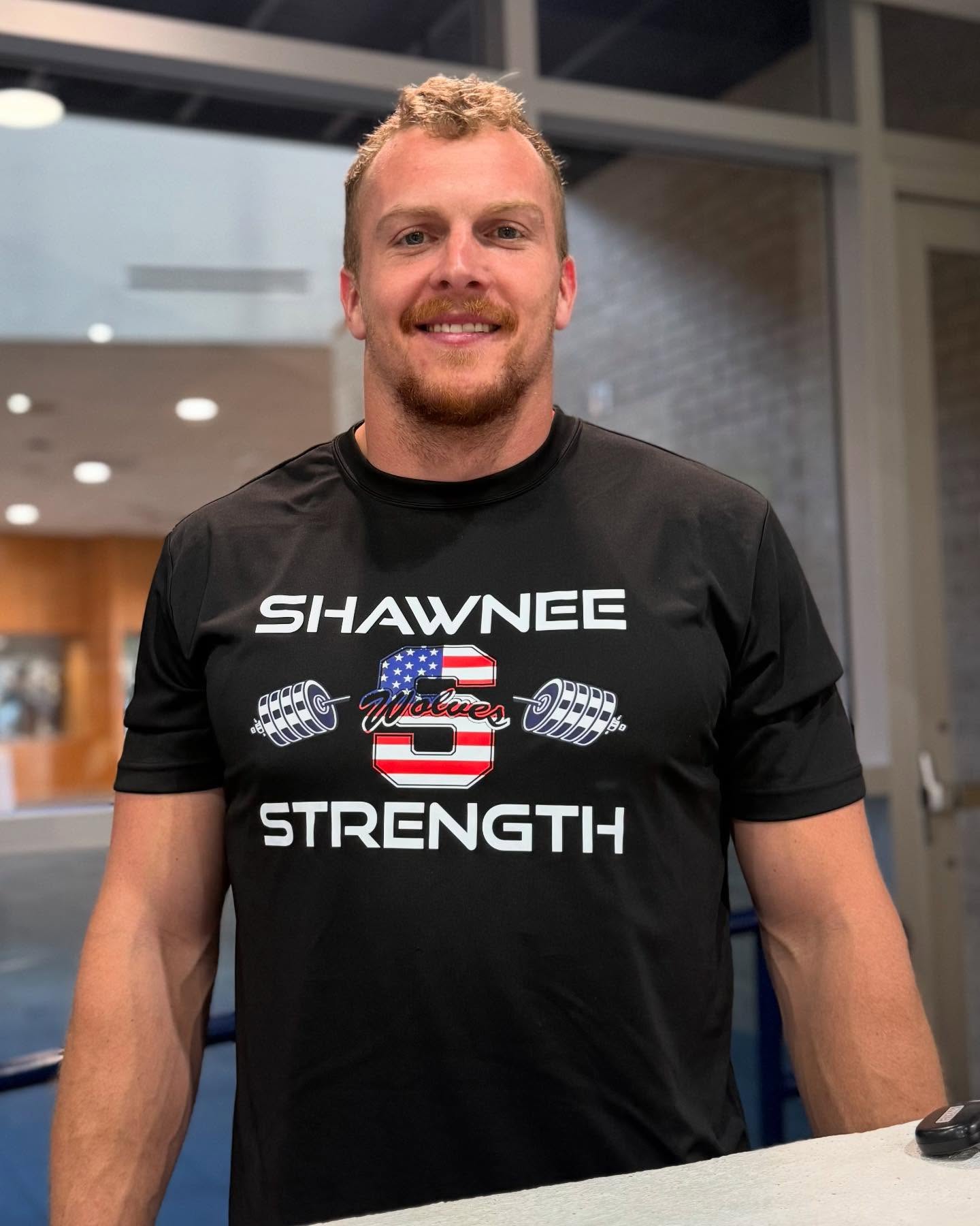 We are absolutely loving the design for the Shawnee Strength Program. S/O to all the people making a difference for our kids. Way to go Wolves. #wolvesup #shawneeok #strong