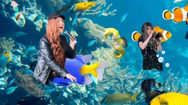 Just a small compilation from our latest aquarium with again big thanks to @babak_maddah Babak Maddah and @podiumhorizon Podium Horizon for having us. Also of course a big 🧜♀️hug to our lovely audience (full house!) Last but not least thank you @susannealtofficial Susanne for the footage. Missed it? Want more? Stay tuned for our next adventure in June! #🧜♀️🧜♀️📻 #electronicduo #aquarium #amsterdam #liveconcert