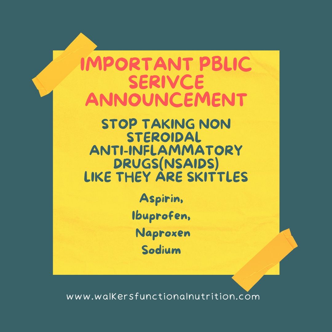 It's amazing to me that a lot of people don't know the dangers over the counter pain reliever have on the gut, the seat of our health. Over the counter non prescription pain relievers called NSAIDS (non steroidal anti-inflammatory drugs) like Aspirin, Ibuprofen, Naproxen sodium (Aleve) damage the intestinal lining, They directly irritate and damage the intestinal epithelium, causing erosions, ulcers, and perforations. This damage impairs the barrier function of the gut, making it more permeable. Prostaglandins, which help protect the gut lining, are reduced by NSAIDs, making the lining more susceptible to damage. NSAIDS can affect the tight junctions that hold intestinal cells together, making them more porous and allowing undigested food, toxins, and bacteria to enter the bloodstream (causing pain). They can also impair the ability of intestinal cells to absorb nutrients, leading to malabsorption and promote Inflammation. NSAIDS can trigger inflammation in the gut, further damaging the lining and increasing permeability. This chronic inflammation can also contribute to leaky gut syndrome. NSAIDS can disrupt the balance of bacteria in the gut, leading to dysbiosis, which can further exacerbate leaky gut. Some NSAIDs have direct antibacterial properties, while others can affect the gut environment, leading to changes in the bacterial composition.
If you are chronically ill and in pain to the point you are taking daily pain relievers consider working with a functional nutrition counselor to help you heal leaky gut, find healthy alternate pain relievers and reduce inflammation and restore your health.