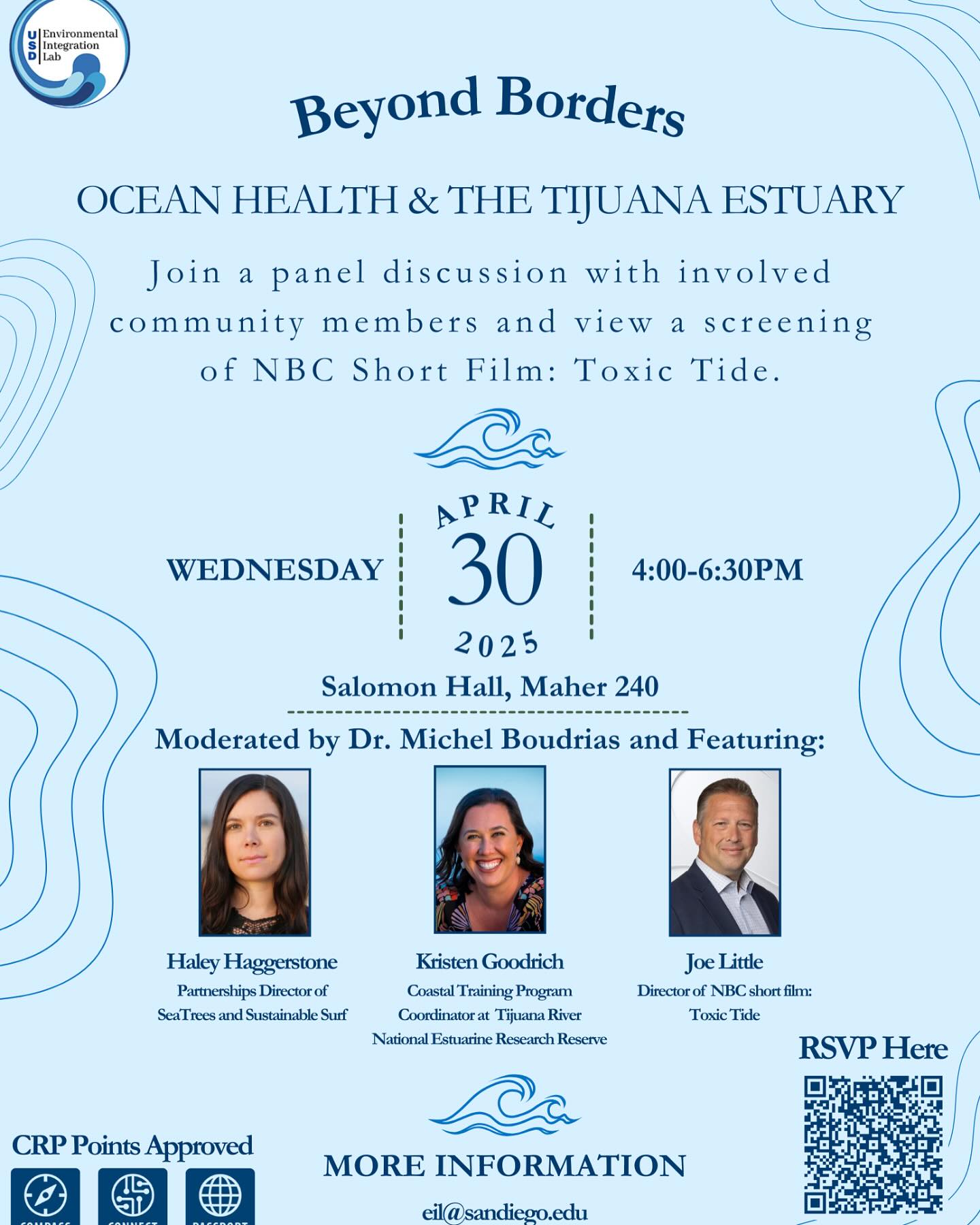 Attend the EIL’s Earth Month Event on the Tijuana Estuary and Ocean Health on April 30th. Connect with involved community members and view the NBC short film: Toxic Tide. Light refreshments will be available. RSVP today! #earthmonth #tijuanaestuary