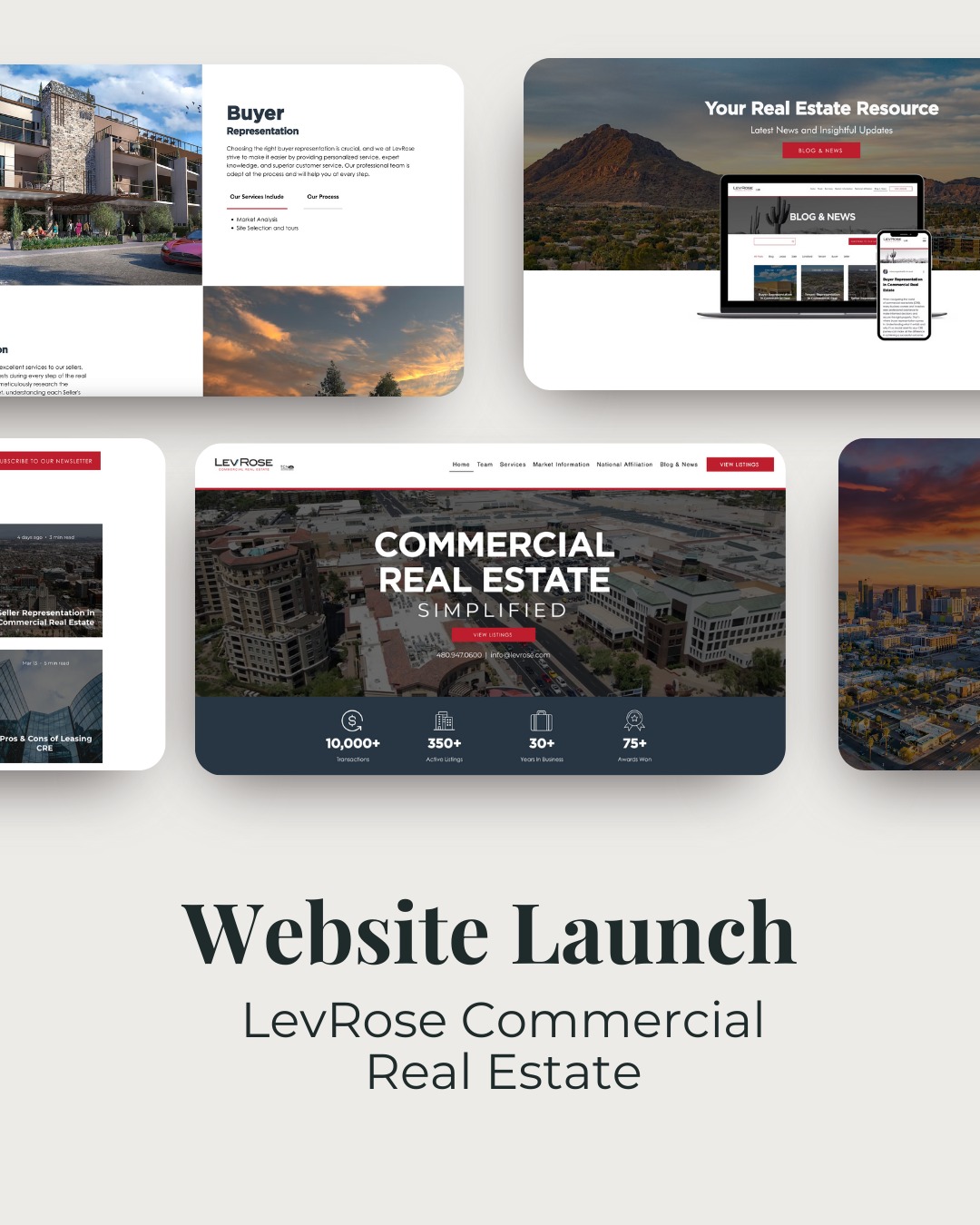 New Website, Same Trusted Expertise!🌟
We’re thrilled to introduce the new digital home of LevRose Commercial Real Estate—crafted for a seamless experience and built to highlight commercial listings across Arizona, market insights, a full range of services, and more. Explore the fresh look, enhanced features, and everything you need to navigate commercial real estate in Arizona and beyond.
See it for yourself at www.levrose.com!
#cresimplified #commercialrealestate #websitelaunch #arizonarealestate