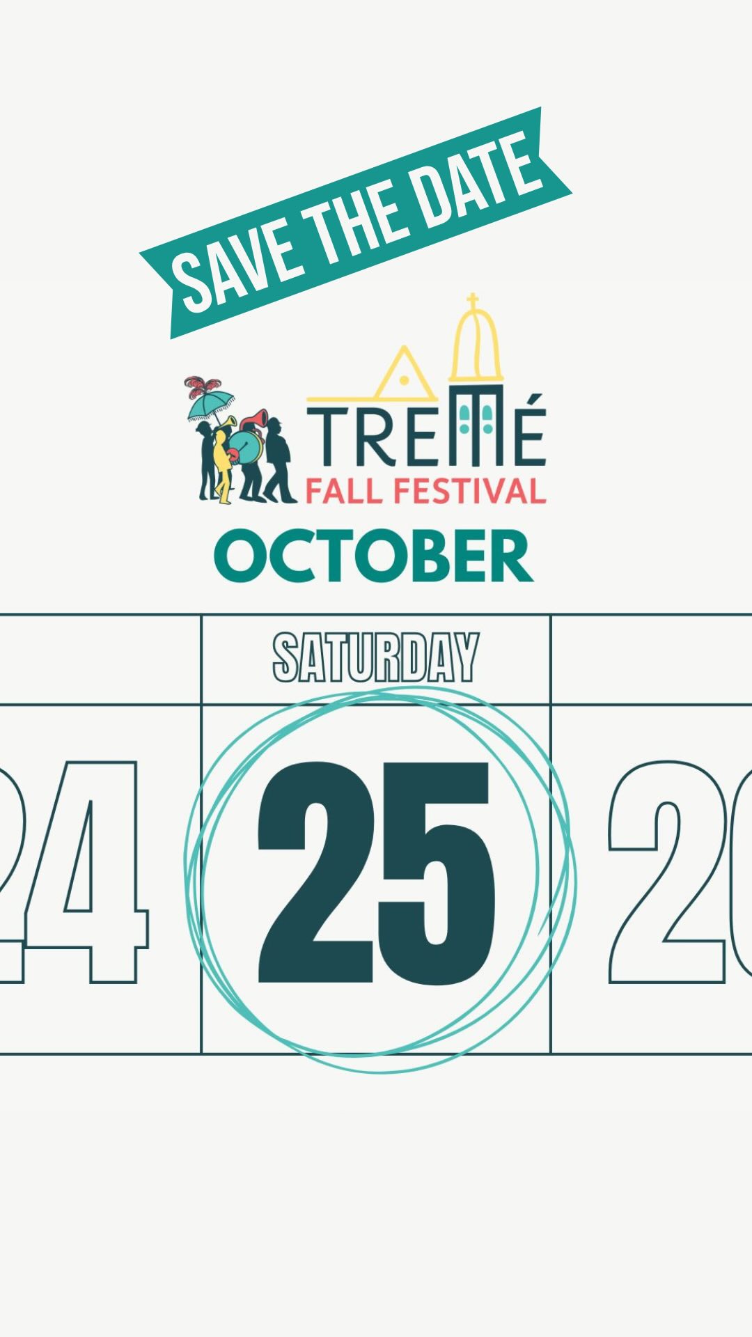 While you’re out enjoying festivals this weekend, don’t forget to save the date for one of the most soulful weekends of the year — Treme Festival is back on October 25, 2025!
We’re bringing the soul, sound, and spirit of the oldest African American neighborhood in the U.S. to life — and you’re invited.
Get ready for a celebration filled with live music, local food, art, culture, and pure NOLA vibes you won’t want to miss.
Mark your calendar: October 25, 2025.
#TremeFest2025 #NOLACulture #TremeSoul #SaveTheDate #BlackHistoryEveryday