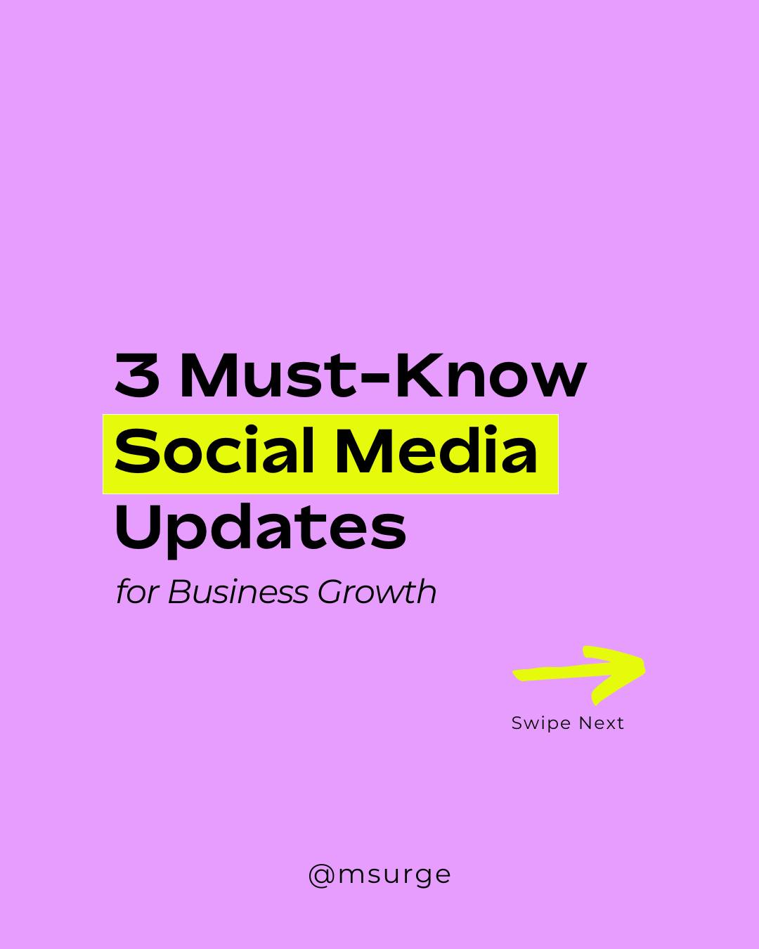 Some game-changing social media updates have been making waves lately! Swipe through to catch up on all the features you might’ve missed and see how they can level up your strategy. Which update gets your vote? 👇