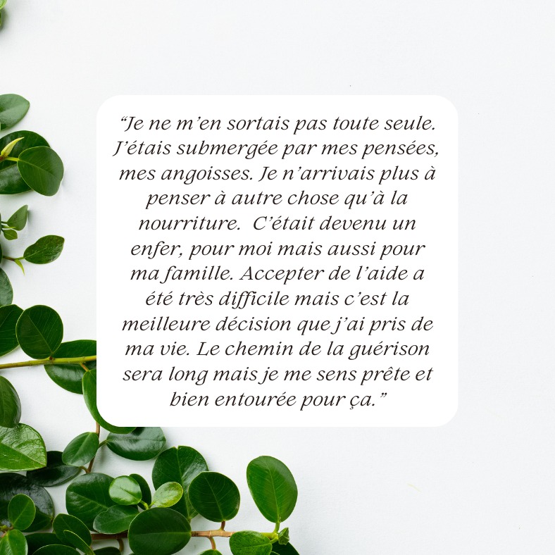 🌱 “Le chemin de la guérison sera long, mais je me sens prête et bien entourée pour ça.”
Ce témoignage, c’est celui d’une personne qui a eu le courage de demander de l’aide face aux TCA. Un rappel fort que l’entourage, le soutien et un suivi adapté font toute la différence.
💚 C’est pour cela que le Réseau Alliance Santé TCA a vu le jour : pour offrir un espace d’écoute, d’accompagnement et de solidarité.
✨ Tu n’es pas seul.e.
#TCA #Guérison #Accompagnement #SantéMentale #ParlonsEn #AllianceSantéTCA
