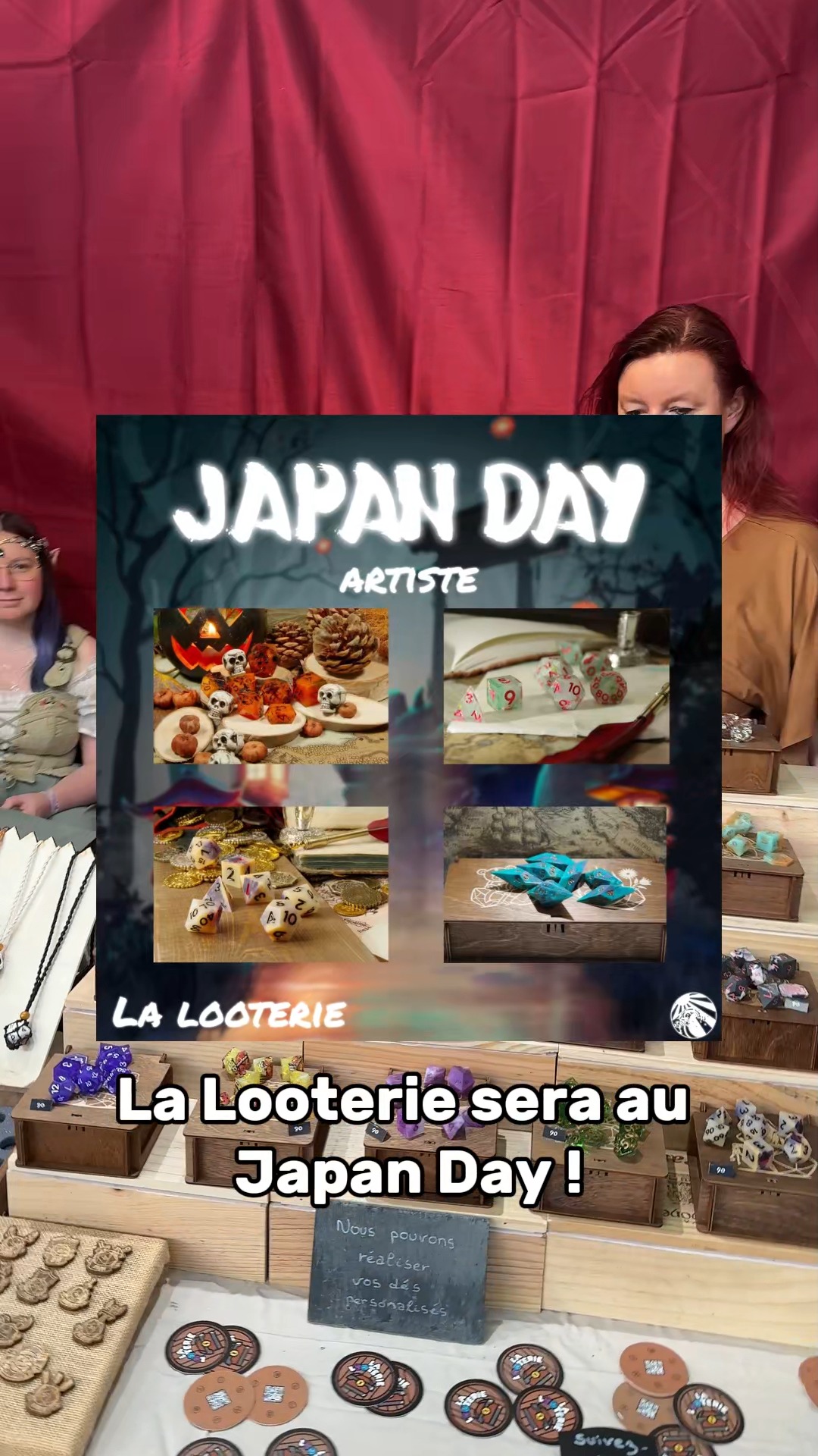 🎌 Ce week-end, on reste dans la région !
La Looterie sera présente au @japanday_officiel, les 26 & 27 avril au Hall Polyvalent d’Arlon ! 🎲✨
Des créateurs passionnés, des cosplayeurs de talent, une ambiance pop-culture et japonaise au top… et surtout : on vient avec toutes nos nouveautés, dont des sets de dés tout beaux tout neufs créés juste pour l’occasion. 👀
Et entre nous… ils envoient du lourd. (Mais on ne voudrait pas vous influencer, bien sûr.) 😇
On a hâte de vous revoir, de papoter, de rire et de partager tout ça ensemble.
📍 Japan Day – Arlon
📆 26 & 27 avril
📌 Hall Polyvalent, Arlon
#JapanDay #ConventionGeek #PopCulture #DiceGoblin #GeekMarket
#lalooterie #artisanat #jdr #resine #handmade #pourtoi #faitmain #dnd #dés #dice #dnd5e #boutique #etsy
