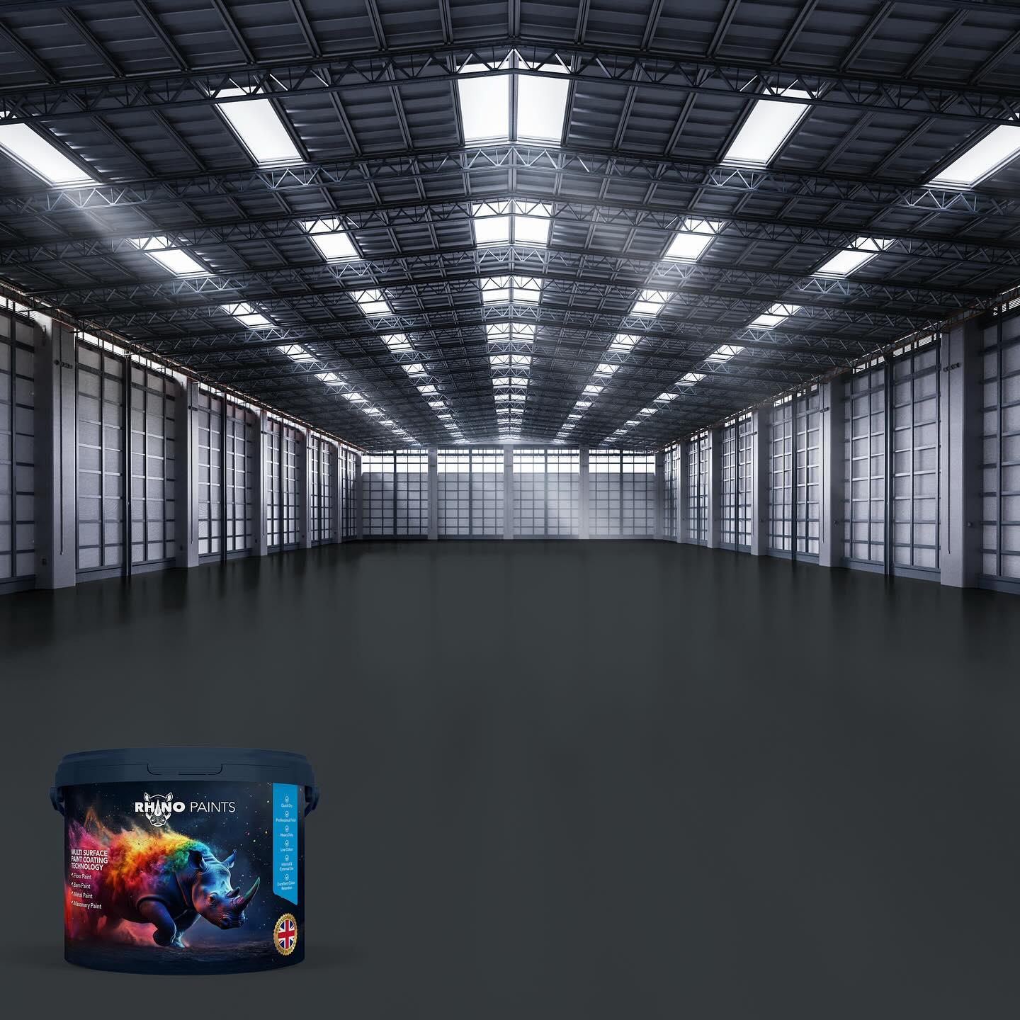 QD Multi Surface Coating Technology #floorpainting #floorpaint #multisurfacepaint #rhinopaints #concretepainting