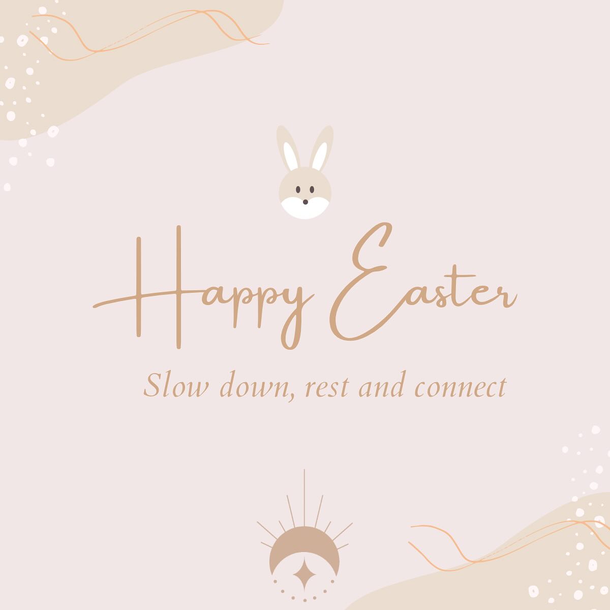 The long weekend Easter break is a time where we can intentionally slow down. Try to fill your cup with resting and connecting with those you love ✨🫶🏻