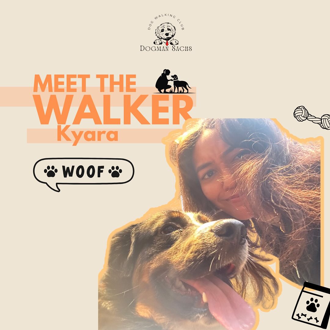 Meet Kyara, our lively and entertaining dog walker 🐾