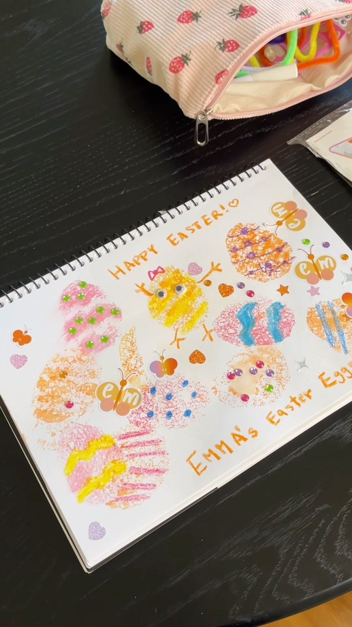 Happy Easter, everyone🐣💛
Hope you all had a beautiful long weekend! We did some Easter activities, so I’m sharing some of the fun we had.
The Nature Flower Hunt and Egg Stamp Painting were such a great way to enjoy the outdoors and get creative🥚🌼🩵