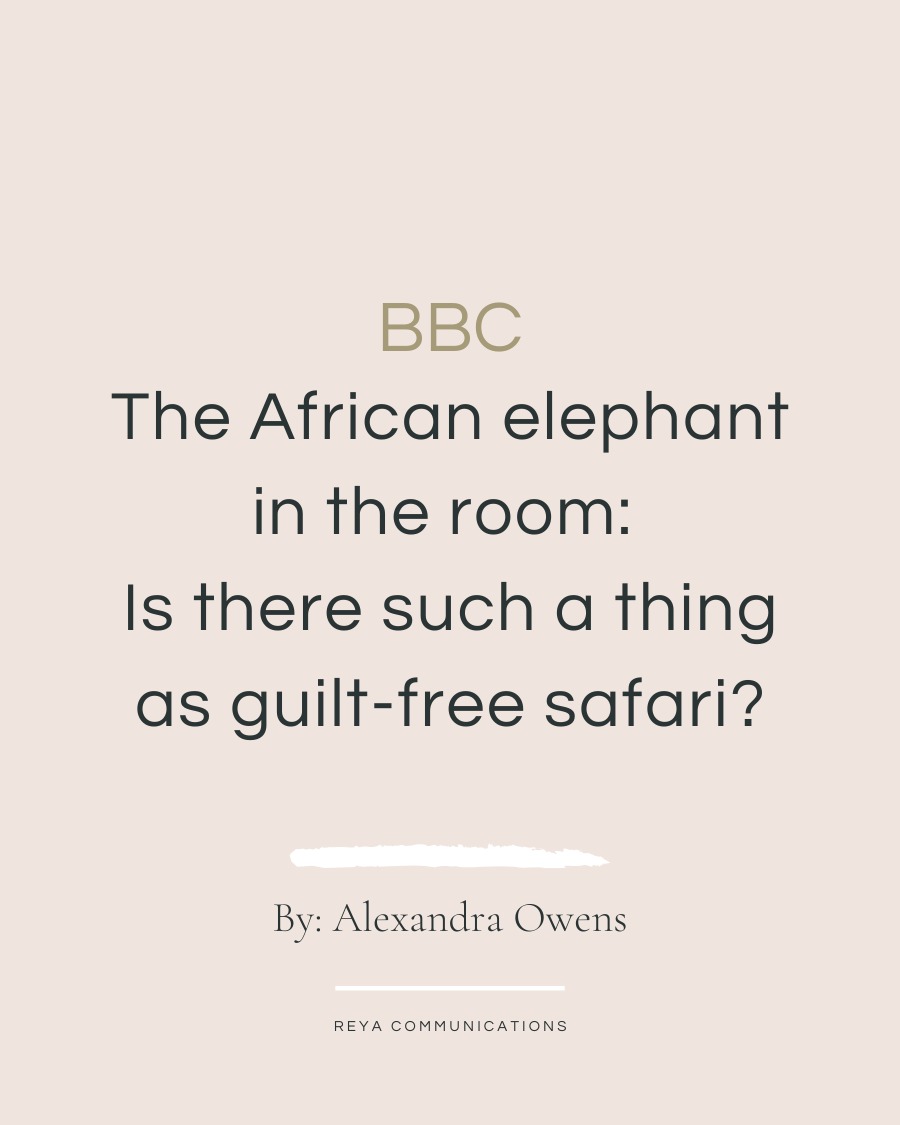 In one of the latest @bbc_travel features, “The African elephant in the room: Is there such a thing as guilt-free safari?” @alexandraco11 spotlights the growing trend of eco-conscious safaris—from electric Jeeps and rewilding programs to companies helping guests tread more lightly across the African wilderness.
As the article explores, "According to one report by B Corp-certified travel advisor @go2africa, interest in sustainable safaris has grown by more than 1000% over the last four years.” As this trend evolves, many of the continent's biggest and most well-known safari companies are shifting toward carbon neutrality by adopting electric vehicles and installing solar panels.
For over 25 years, Go2Africa has built a reputation for pairing travelers with purpose-driven partners across the continent—ensuring each journey not only inspires but gives back, focusing on sustainability and community conservation.
Interested in a fresh perspective on the evolving landscape of African travel? Access the latest Go2Africa State of Safari 2024 Report for the ultimate highlights in the link in our bio. Or read the full article in the link in our stories.
#Go2Africa #SustainableTravel #EcoTourism #AfricanSafaris #ConservationTravel#LuxurySafaris #TravelJournalism #ResponsibleTravel #ReyaPR #BBCTravel #GuiltFreeTravel