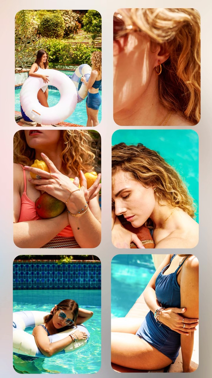 Showing some of our pool must-haves
.
.
.
.
.
#seesea #lovefromthesea #waterproofjewelry #tarnishfreejewelry #goldjewelry #lajewelrybrand #goldnecklace #goldrings #qualityjewelry #goldearrings #goldbracelet #lainfluencer #shopseesea #seeseajewelry