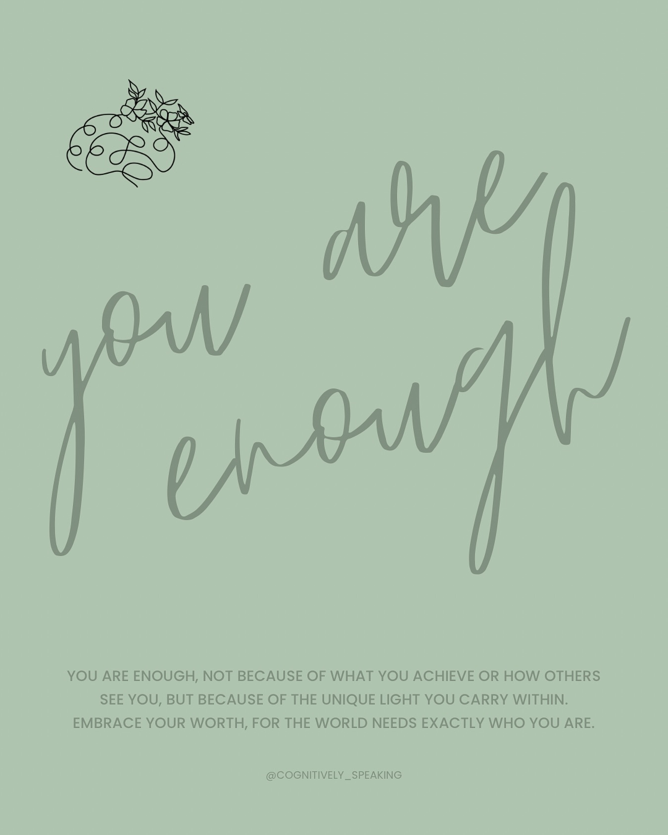 You are enough, not because of what you achieve or how others see you, but because of the unique light you carry within. Embrace your worth, for the world needs exactly who you are.
Do you feel it?
Do you see it?
Do you know?
#counselling #strengthbasedcpunselling #therapy #waggawellness #selfesteem #youareenough