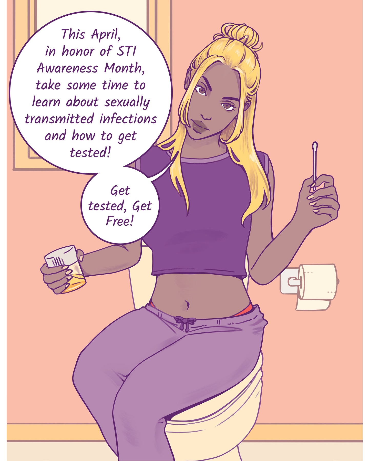 As STI Awareness Month comes to a close, remember that getting tested for STIs has never been easier! Whether you can get to a healthcare center or not, you have options. And there are many ways to get tested!
Here are resources to find more information about STI testing, as well as where to find at-home tests:
CDC: http://bit.ly/4lTXDgn
American Sexual Health Association: https://bit.ly/4jyiuEf
Planned Parenthood: https://bit.ly/4cTCG0S
#TestedComic #ygetit #STImonth #Testing