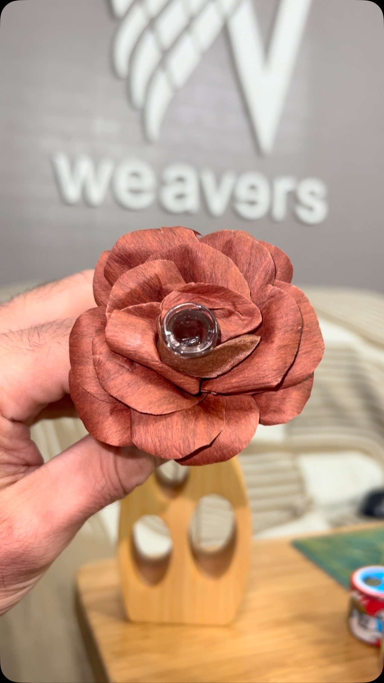 First time making a flower using tea leaves. What do you think?