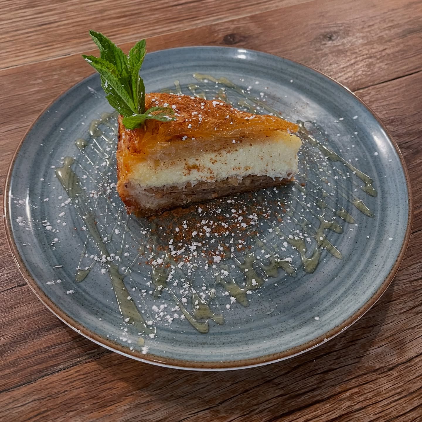 Our baklava and galaktoboureko mash-up special is available this evening at our Great Falls location only! #galaktobaklava 😋😍