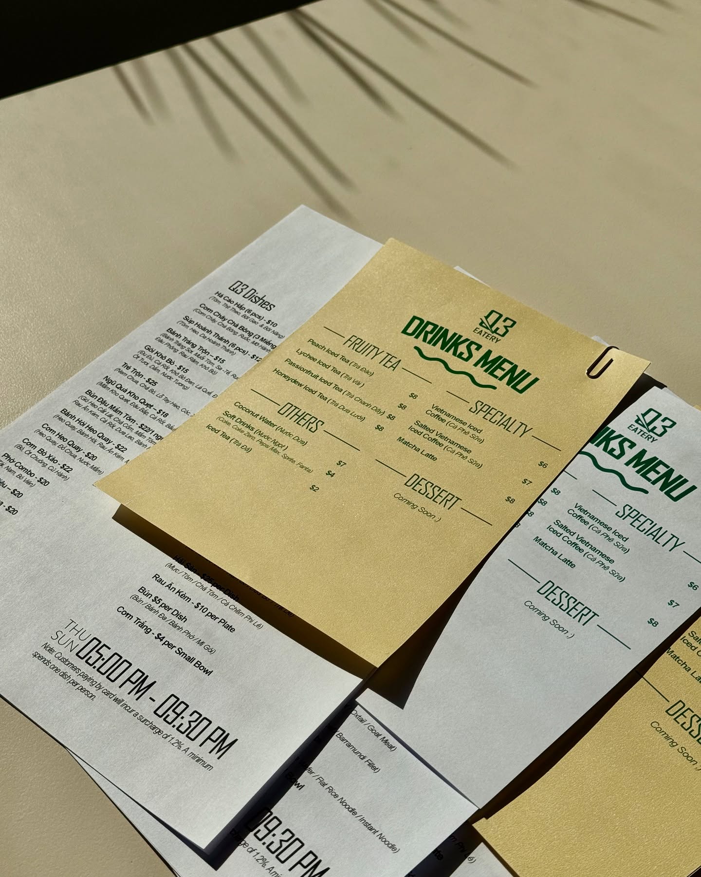 🥳🎉We are back to business🎉🥳
Q3 Eatery is officially reopening on May 1st, 2025 — now with DINNER service every Thu–Sun, 5:00–9:30 PM! 🍲✨
Thank you so much for all the love during our break! ❤️
Come enjoy authentic Vietnamese hotpot 🇻🇳 right in the heart of the city, next to Chinatown 🏙️ (with easy parking at UPark behind us! 🚗).
Check out our updated menu here: q3eatery.com.au/menu 📲
See you soon!
Team Q3 👋🏼