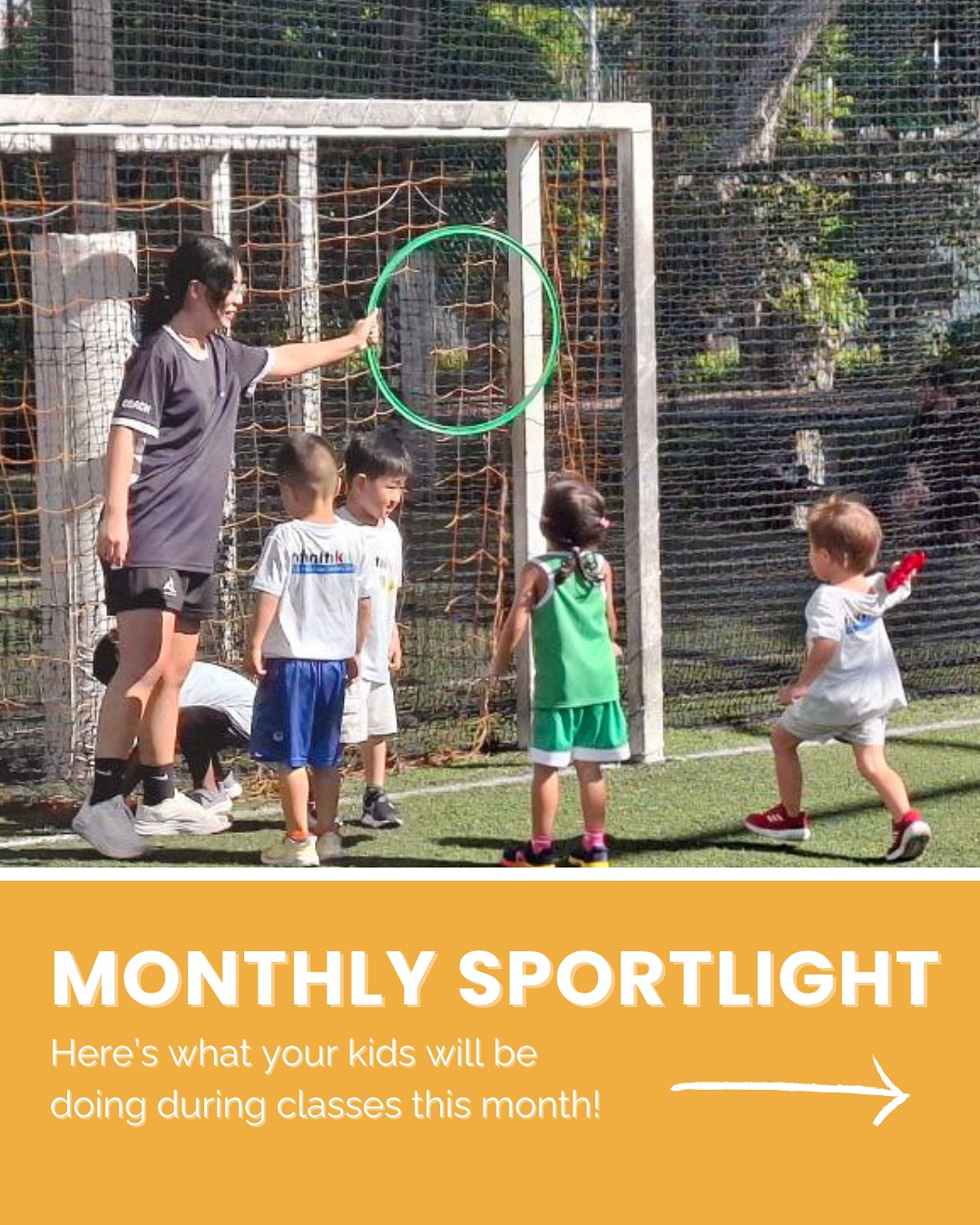 🌟 This May, the sportlight is on Baseball and Target Sports like frisbee and bowling! 🎳🥏⚾️
Kids will develop coordination, focus, and teamwork skills through fun, age appropriate activities. Swipe to see what’s planned for the different timeslots!