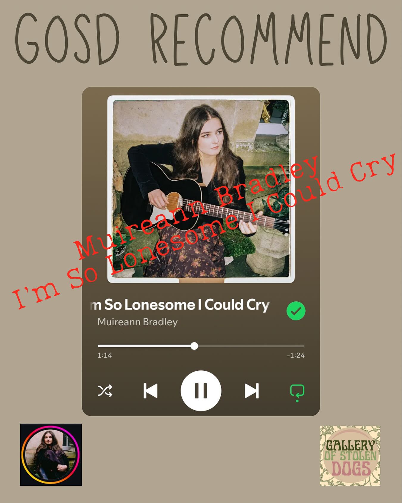 This is a captivating version of the old Hank Williams song.