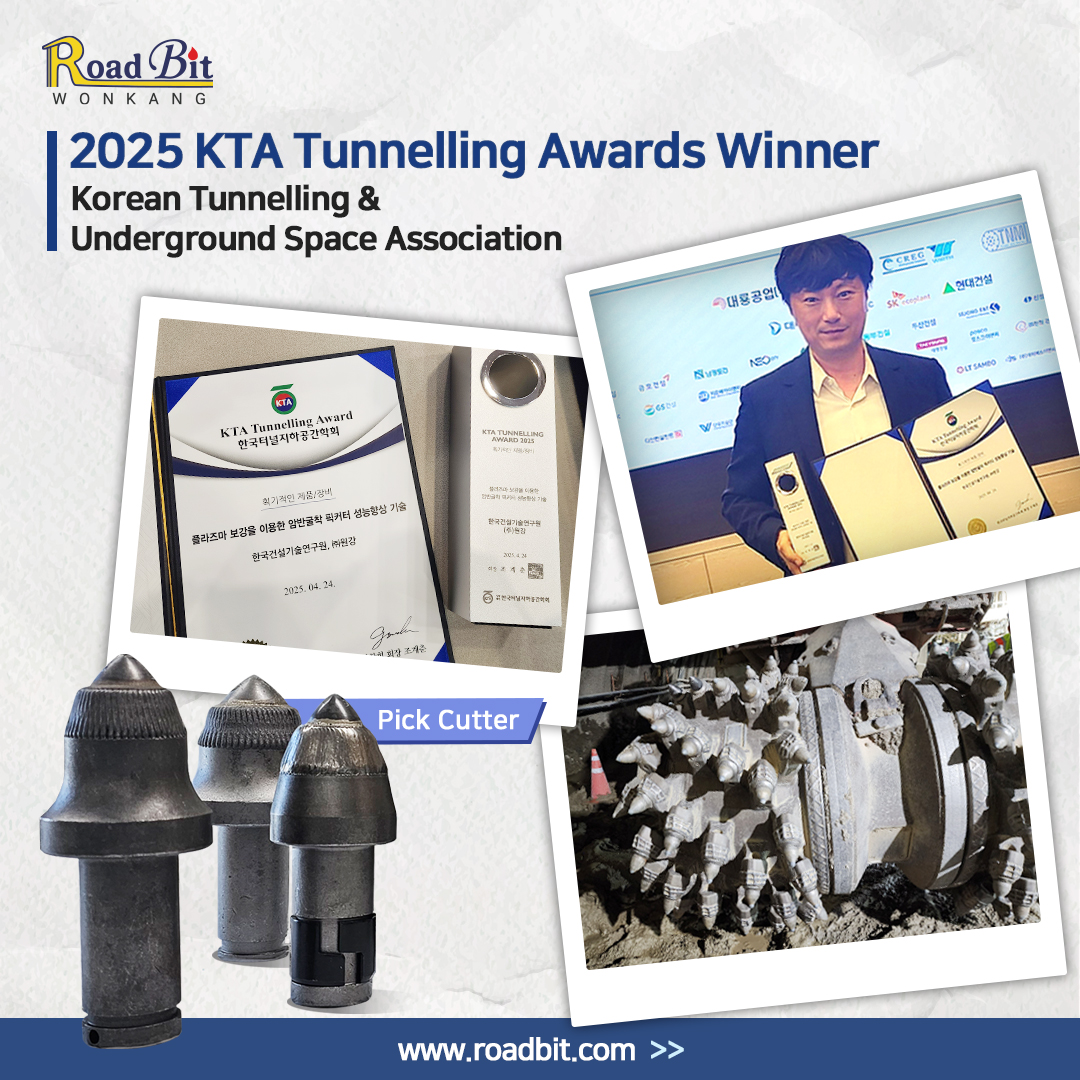2025 KTA Tunnelling Awards Winner
Korean Tunnelling & Underground Space Association
www.roadbit.com
#Diaphragmwall #Slurrywall #trenchcutter #BC30 #BC32 #BC35 #BC40 #cutterteeth #gearbox #mudpump #korea #wonkang #roadbit #cuttingwheel #BCF10 #BCF9 #spareparts #Mechanicalseals #Damper #Gearing #Complete #Assembly #roadheader #pick #tunneling #1500mm #bauma